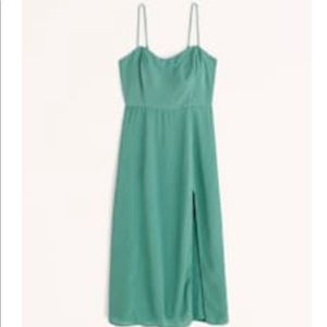 Clean High-Slit Midi Dress - Abercrombie